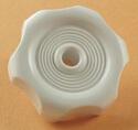 Window Knob White 1/2in