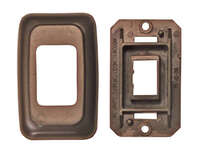 Contoured Plate, Single Brown