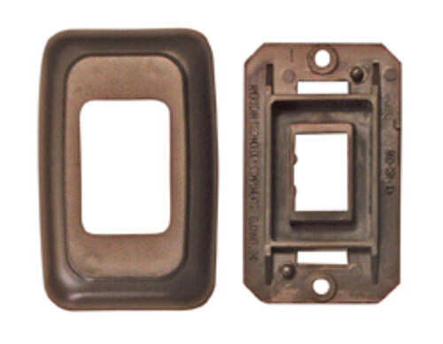 Contoured Plate, Single Brown
