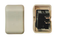 Rocker Switch, SPST, Ivory, On/Off