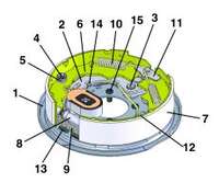 12 In Electrical Trailer Brake Assembly- Left Side