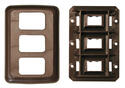 Contoured Plate, Triple Brown