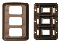 Contoured Plate, Triple Brown