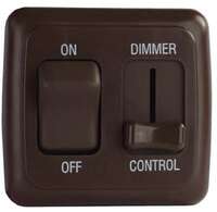 Contoured On/Off Single Switch, Black