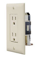 Ivory Dual Outlet W/Cover Plate