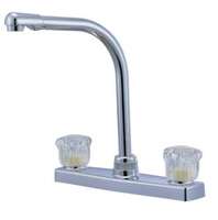 High Spout Kitchen Faucet, Satin Nickel