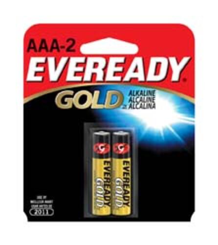 Alkaline Batteries, AAA, 2/card