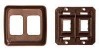 Contoured Plate, Double Brown