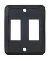 Double Size Face Plate, Black, 3/bag