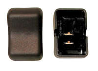 Rocker Switch, SPST, Brown, Momen On/Off