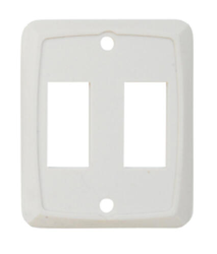 Double Size Face Plate, Ivory, 3/bag
