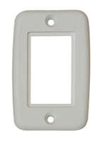 Exposed 5-Pin Side-by-Side Plate, White