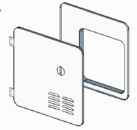 Girard Tankless Water Heater door for Atwood or Suburban 10 gal.