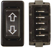 In-Line Terminal Switch, Black with Plate