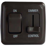 Dimmer Switch w/Rocker, Black