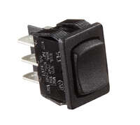 Rocker Switch 5A On/Off/On DPDT Black