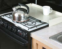 White Stove Top Cover