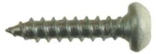 Pan Head Sq Recess Wht 8x