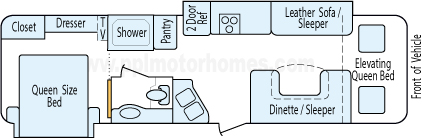 31' 2012 Fleetwood Terra w/2 Slides Floorplan