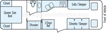 29' 1998 Coachmen Mirada Floorplan