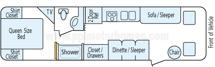 31' 2003 Fleetwood Terra Floorplan