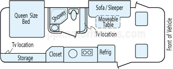 25' 2011 Itasca Reyo Diesel 188hp Mercedes Benz w/2 Slides Floorplan