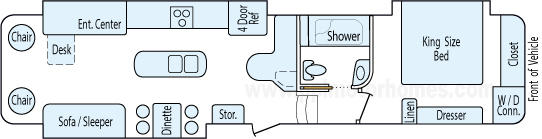 39' 2013 Heartland Big Country w/3 Slides Floorplan