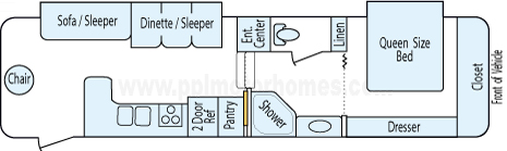 33' 2004 Forest River Cherokee w/2 Slides - Toy Hauler Floorplan