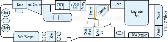 38' 2010 Dutchmen Grand Junction w/4 Slides Floorplan