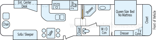 38' 2009 Heartland Big Country w/4 Slides Floorplan