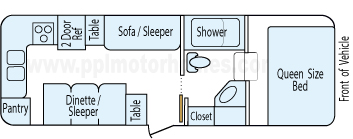 25' 2003 Play-Mor Lite Floorplan