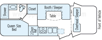 24' 2014 Thor Chateau Floorplan