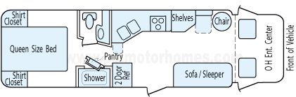 30' 2003 Lazy Daze Floorplan