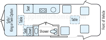 24' 2012 Winnebago Era Diesel Floorplan