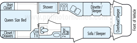 29' 2004 Dutchmen Express Floorplan