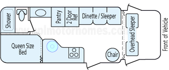 25' 2006 Majestic Four Winds Floorplan
