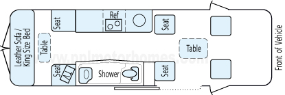 23' 2013 Airstream Interstate Floorplan
