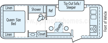 27' 2008 Hi Lo Tow Lite Floorplan