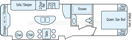 34' 2015 Dutchmen Aerolite-Zero Gravity- 20th w/2 Slides Floorplan