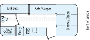 20' 2013 Jayco Jay Flight Swift Floorplan