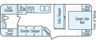 26' 2014 Jayco Jay Flight Floorplan