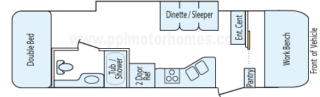 33' 2007 Mckenzie Starwood Sl w/Slide Floorplan