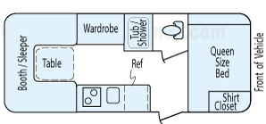 23' 2014 Palomino Canyon Cat Floorplan