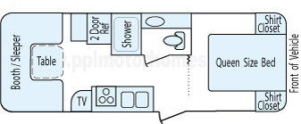 26' 2017 Gulf Stream Conquest Floorplan