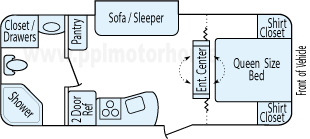 24' 2013 Skyline Koala w/Slide Floorplan