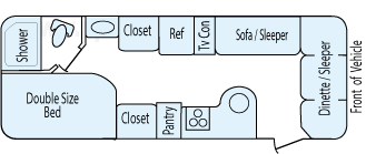 23' 2016 Airstream Flying Cloud Floorplan