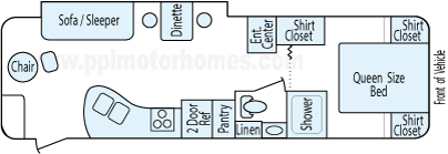 31' 2011 Dutchmen Colorado w/Slide Floorplan