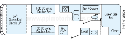 30' 2011 Coachmen Freedom Express Floorplan