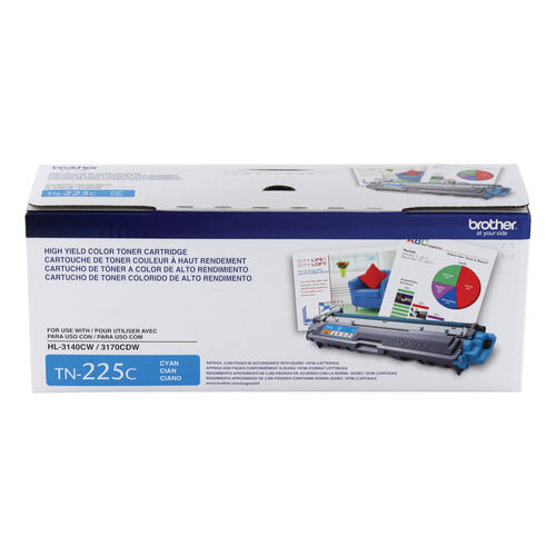 Brother TN225C Cartouche de toner cyan à haut rendement