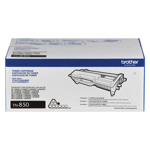 Brother TN850 Cartouche de toner noir à haut rendement